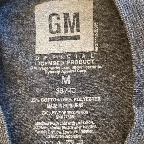 GM Firebird Automotive Short Sleeve Grey Tee Shirt / Ombre Logo /Size M - Picture 6 of 8